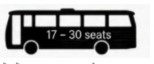 Minibus with 17 to 30 seats